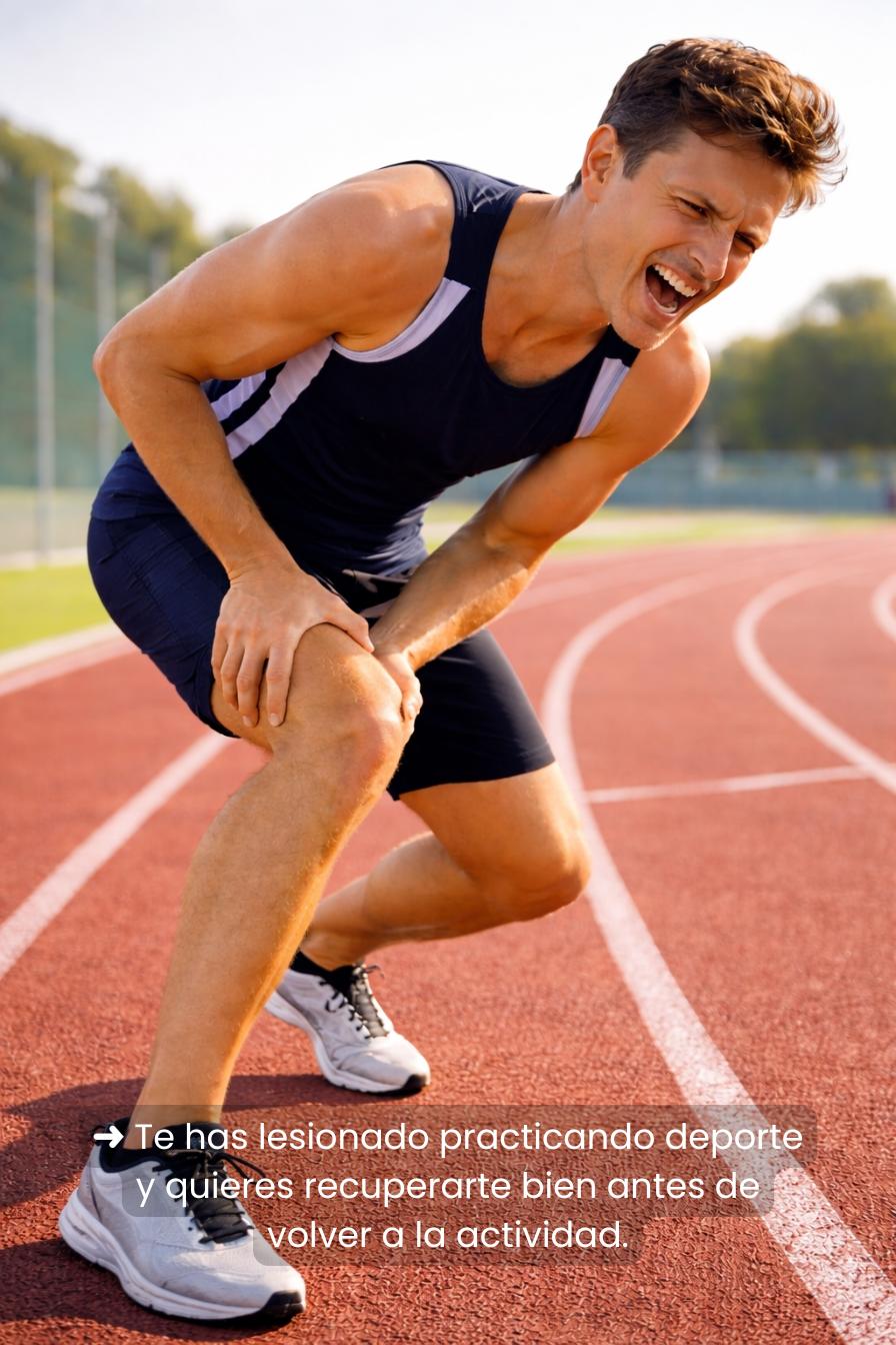 Fisio deportiva-Lesión entrenando
